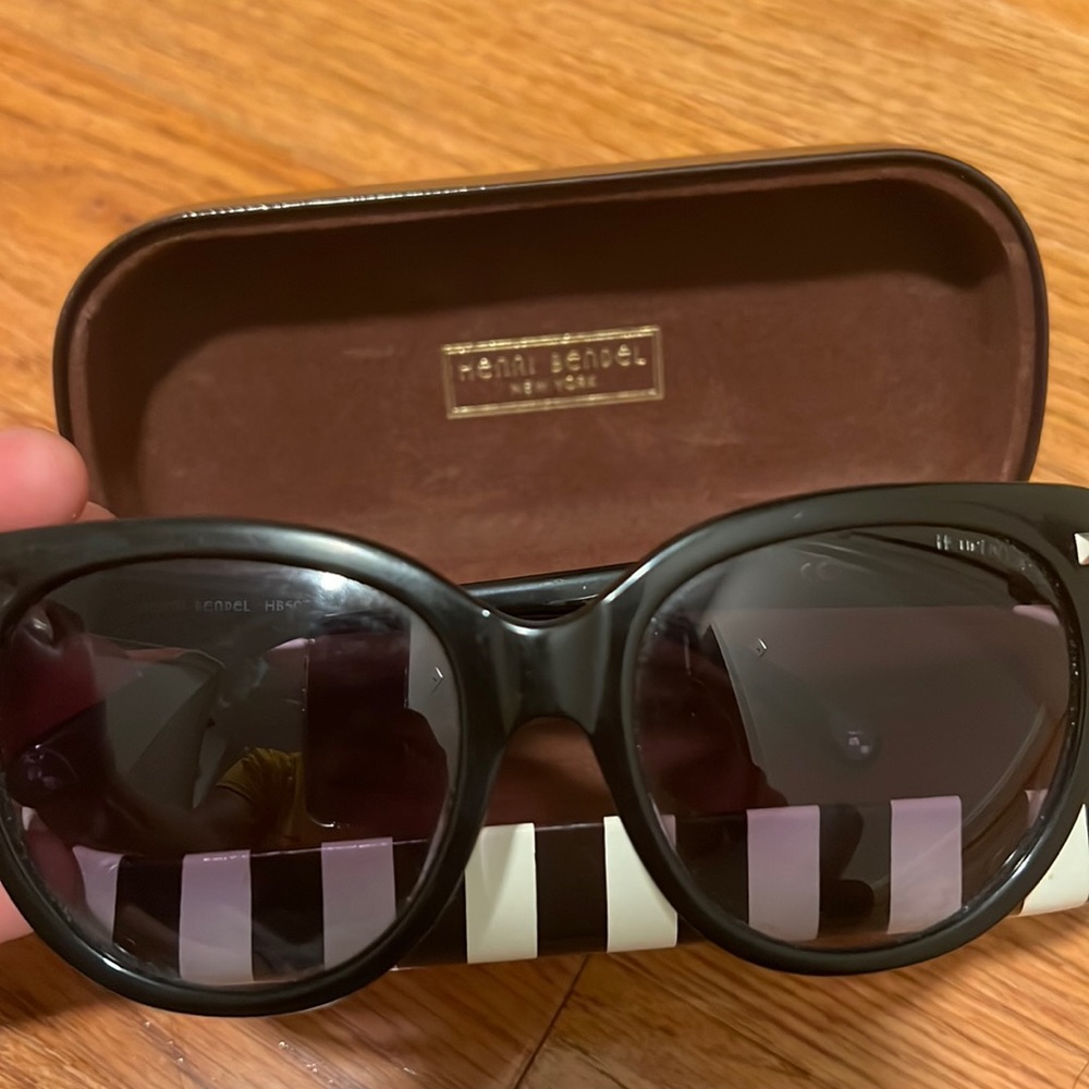 Henri Bendel sunglasses & case